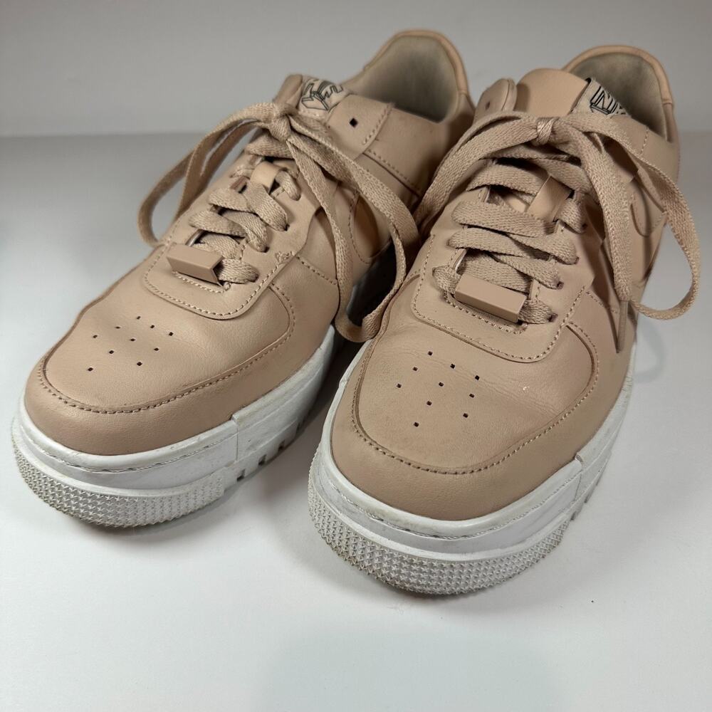 Nike Air Force 1 Sneakers Womens‎ 8 Pixel Particle Beige Low